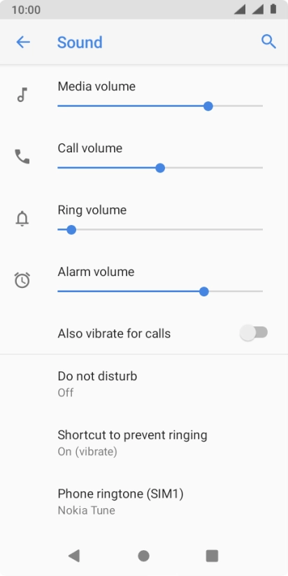 Press Phone ringtone (‹SIM›).