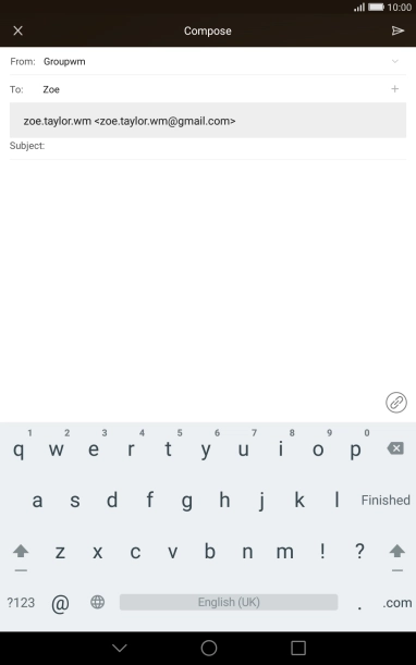 Press the required contact.