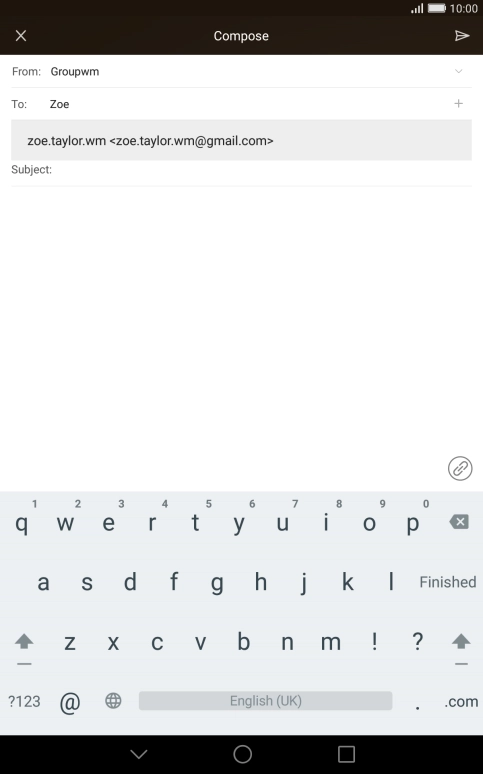 Press the required contact.