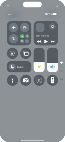Press the flight mode icon to turn the function on or off.