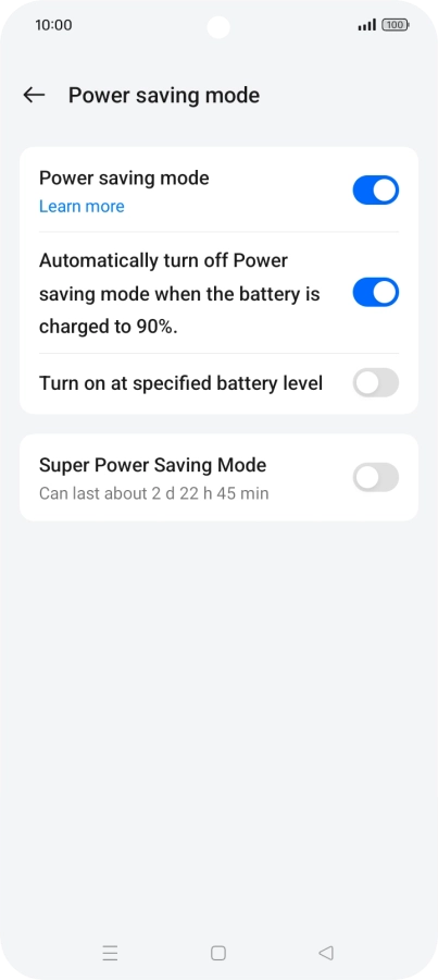 Press the Home key to return to the home screen.