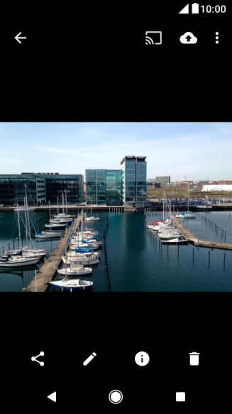 Press the share icon.