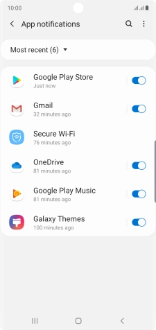Press the drop down list.