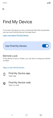 Press the Home key to return to the home screen.