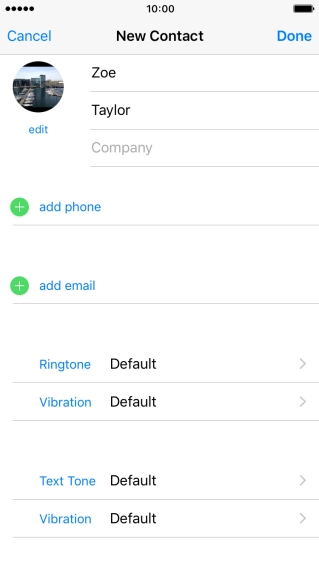 Press add phone and key in the required phone number.