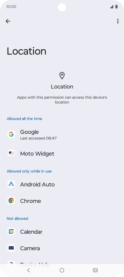Press the required app.