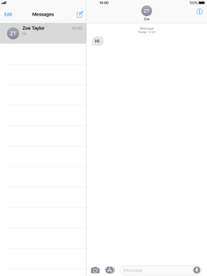 Press the Home key to return to the home screen.
