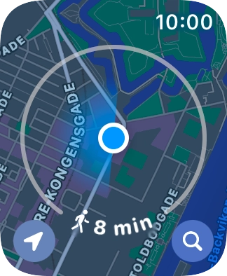 Press the search icon.