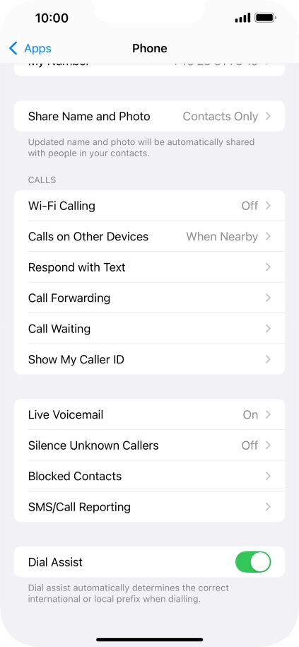 Press Show My Caller ID.