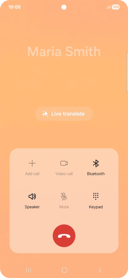 Press Live translate.