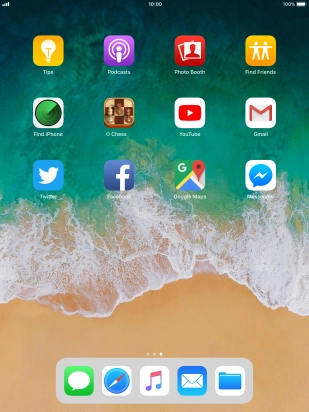 Press and hold the required app until the icons start to jiggle.