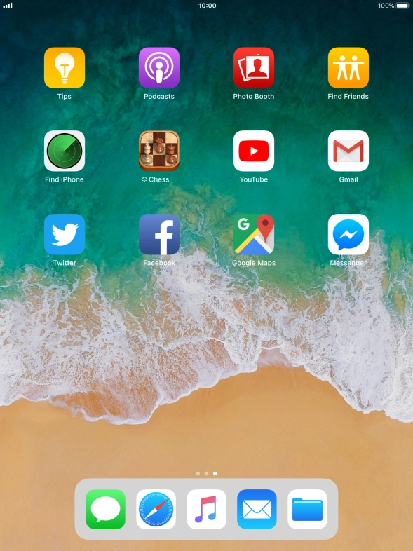 Press and hold the required app until the icons start to jiggle.