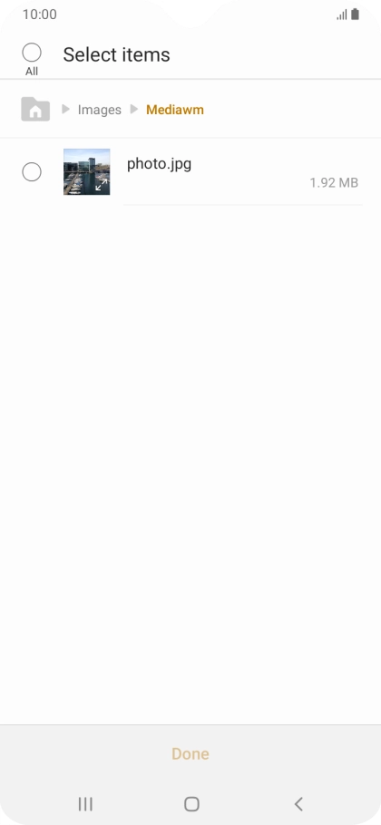 Press the required file.