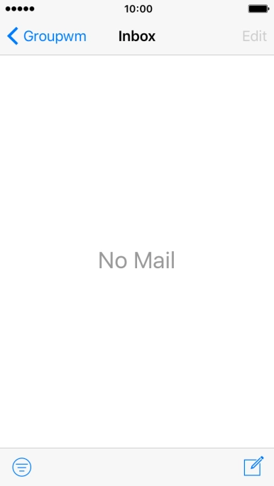 Press the new email message icon.