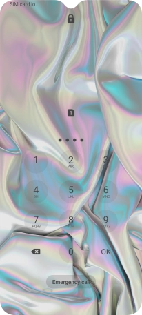 If you're asked to key in your PIN, do so and press OK.