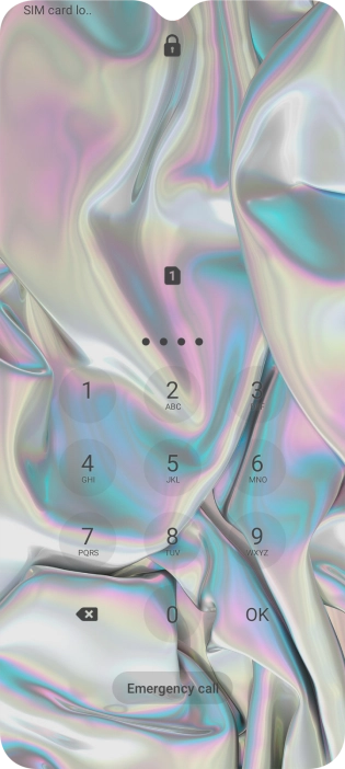 If you're asked to key in your PIN, do so and press OK.