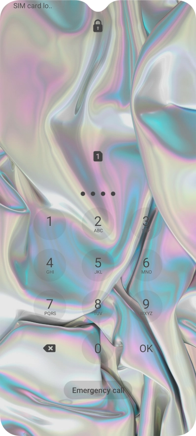 If you're asked to key in your PIN, do so and press OK.