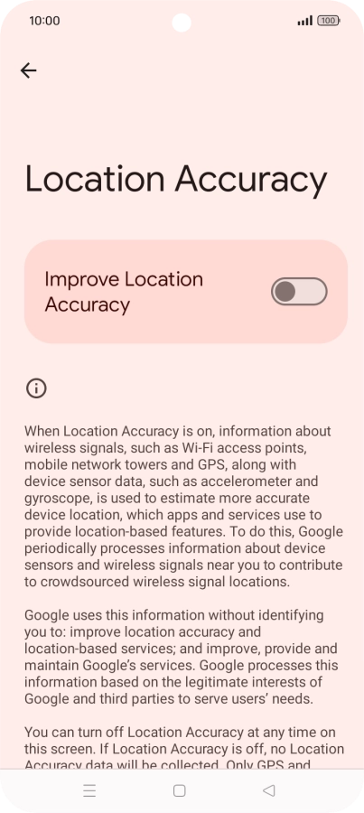 If you press the indicator next to 