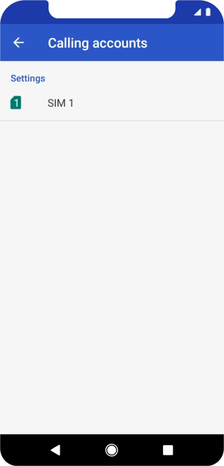 Press the name of the SIM.