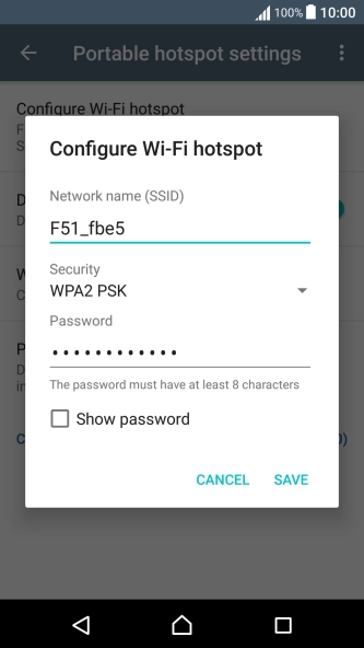 Press the field below 