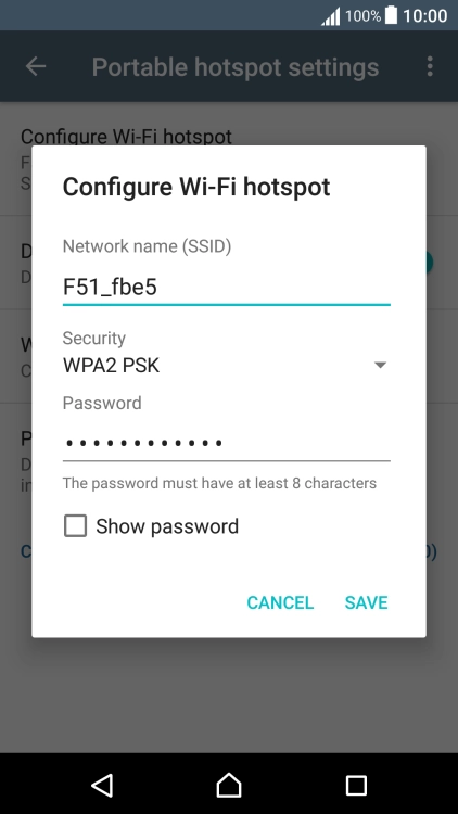 Press the field below 