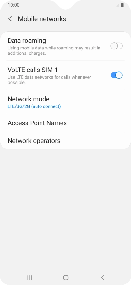 Press Access Point Names.