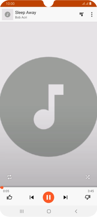 Press arrow right to go to the next audio file.