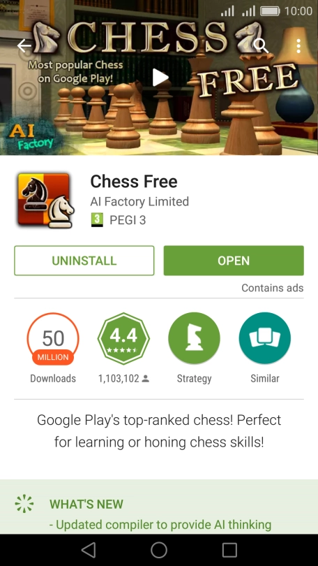 Press the Home key to return to the home screen.