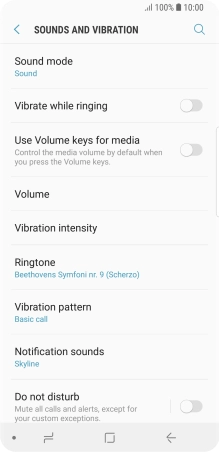 Press the Home key to return to the home screen.