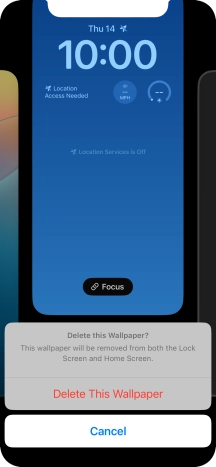 Press Delete This Wallpaper.