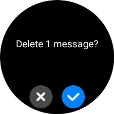 Press the confirm icon.