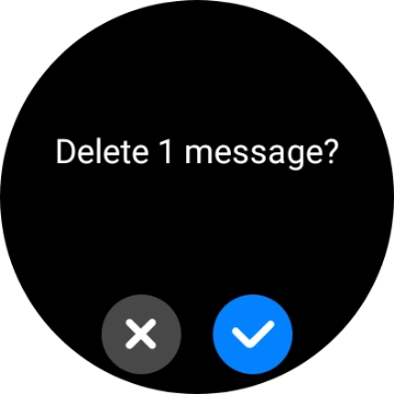 Press the confirm icon.