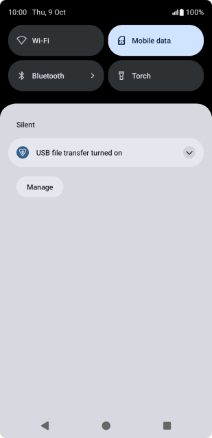 Press the drop down list.