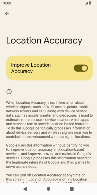 If you press the indicator next to 