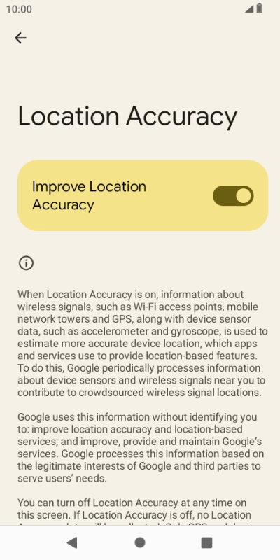 If you press the indicator next to 