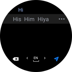 Press the send icon.