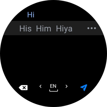 Press the send icon.