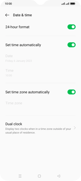 Press the Home key to return to the home screen.