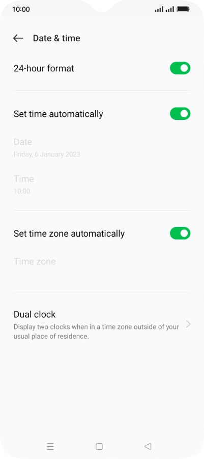 Press the Home key to return to the home screen.