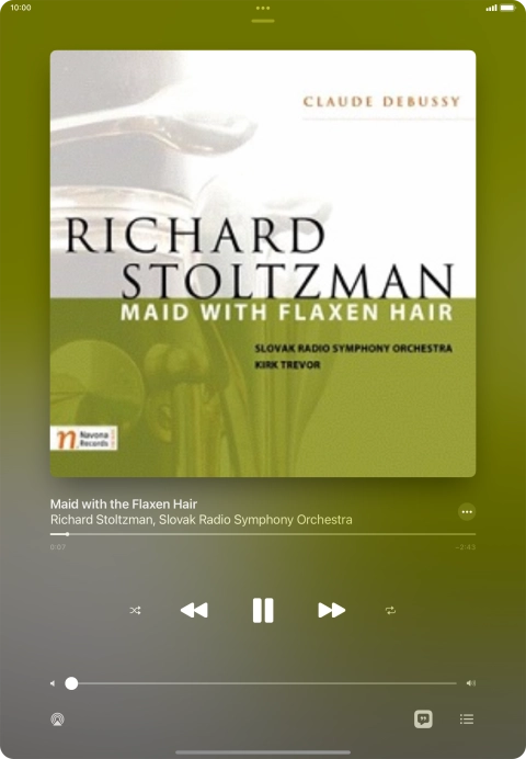 Press arrow right to go to the next audio file.