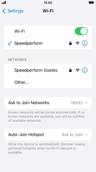 Press the Home key to return to the home screen.