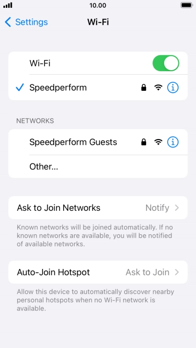 Press the Home key to return to the home screen.