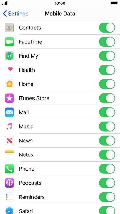 Press the Home key to return to the home screen.