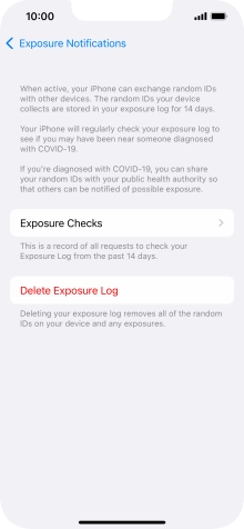 Press Delete Exposure Log.