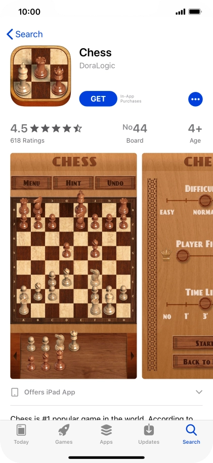 Press GET and follow the instructions on the screen to install the app.