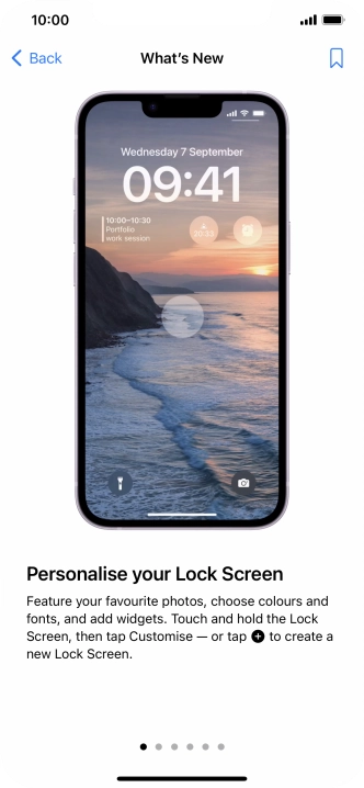 Slide your finger upwards starting from the bottom of the screen to return to the home screen.