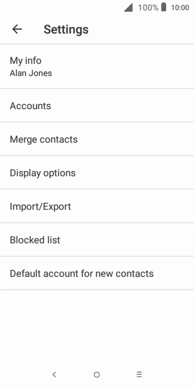 Press Import/Export.