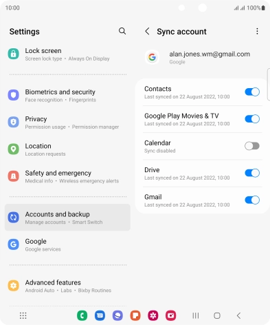 Press the Home key to return to the home screen.