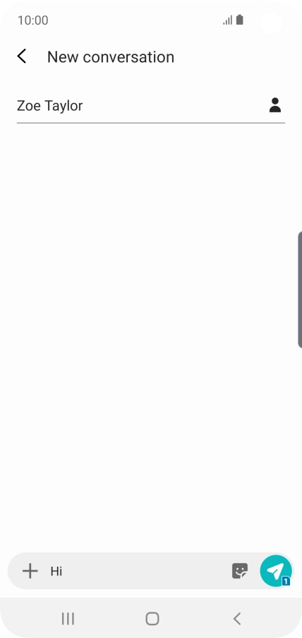 Press the attachment icon.