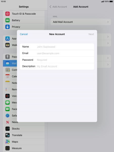 Press Name and key in the required sender name.